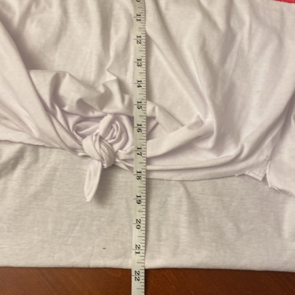 Kamisa Shredded Distressed T Shirt Sunburst Red White & Blue Large - Picture 11 of 11